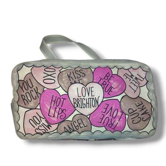 LIKE NEW Brighton "LOVE Is In Bloom" Canvas Tote - Picture 5 of 7